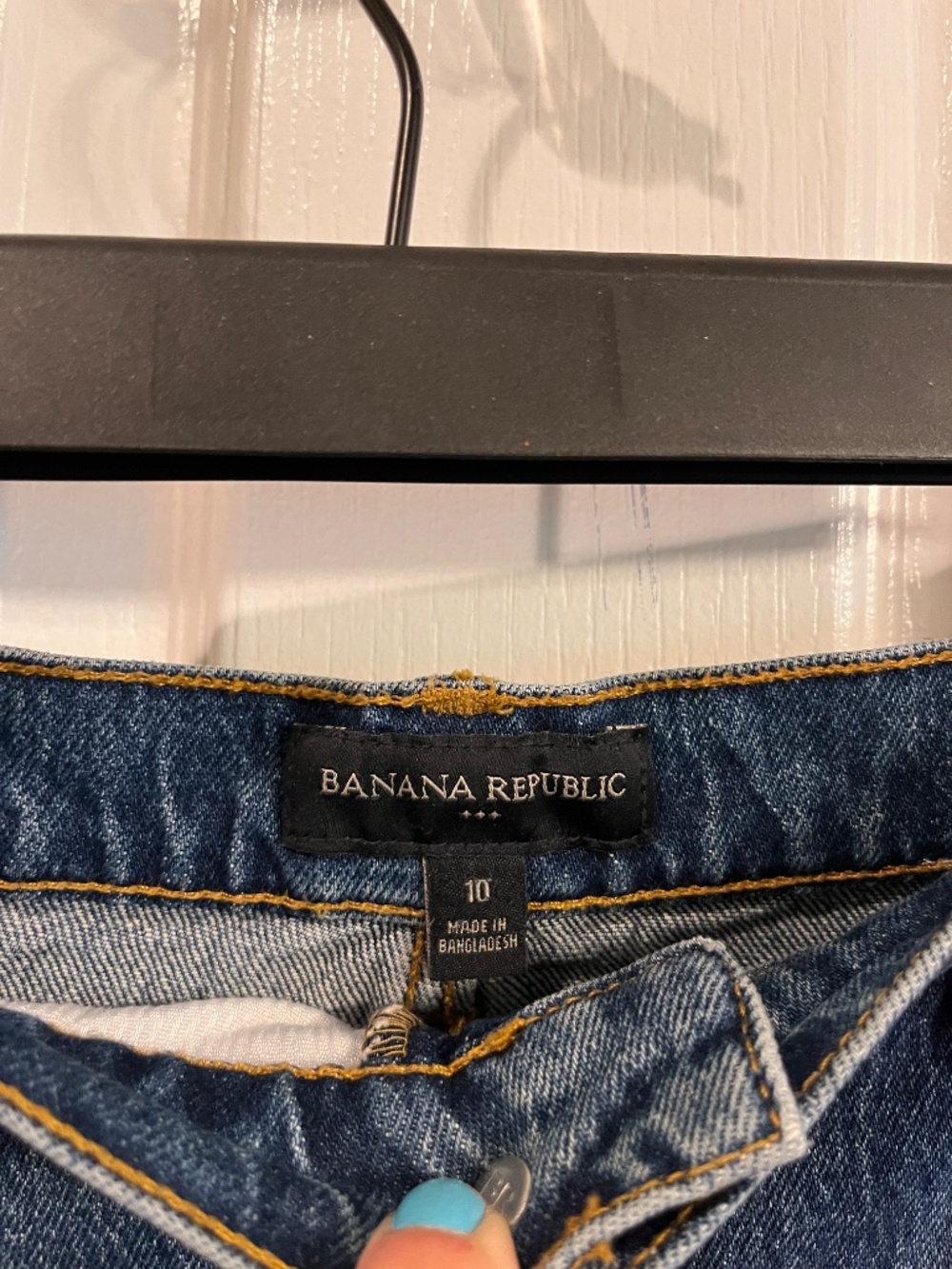 Banana Republic Denim Midi Skirt Size 10 - Picture 2 of 6